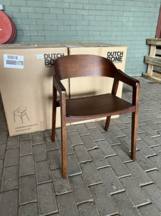 4x Eetkamerstoel Dutchbone, Westlake, Walnoot